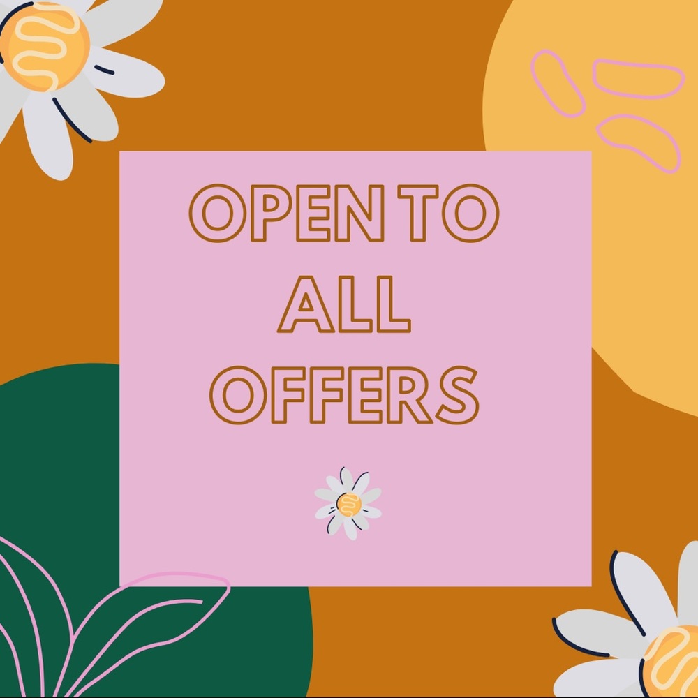 Open to reasonable offers